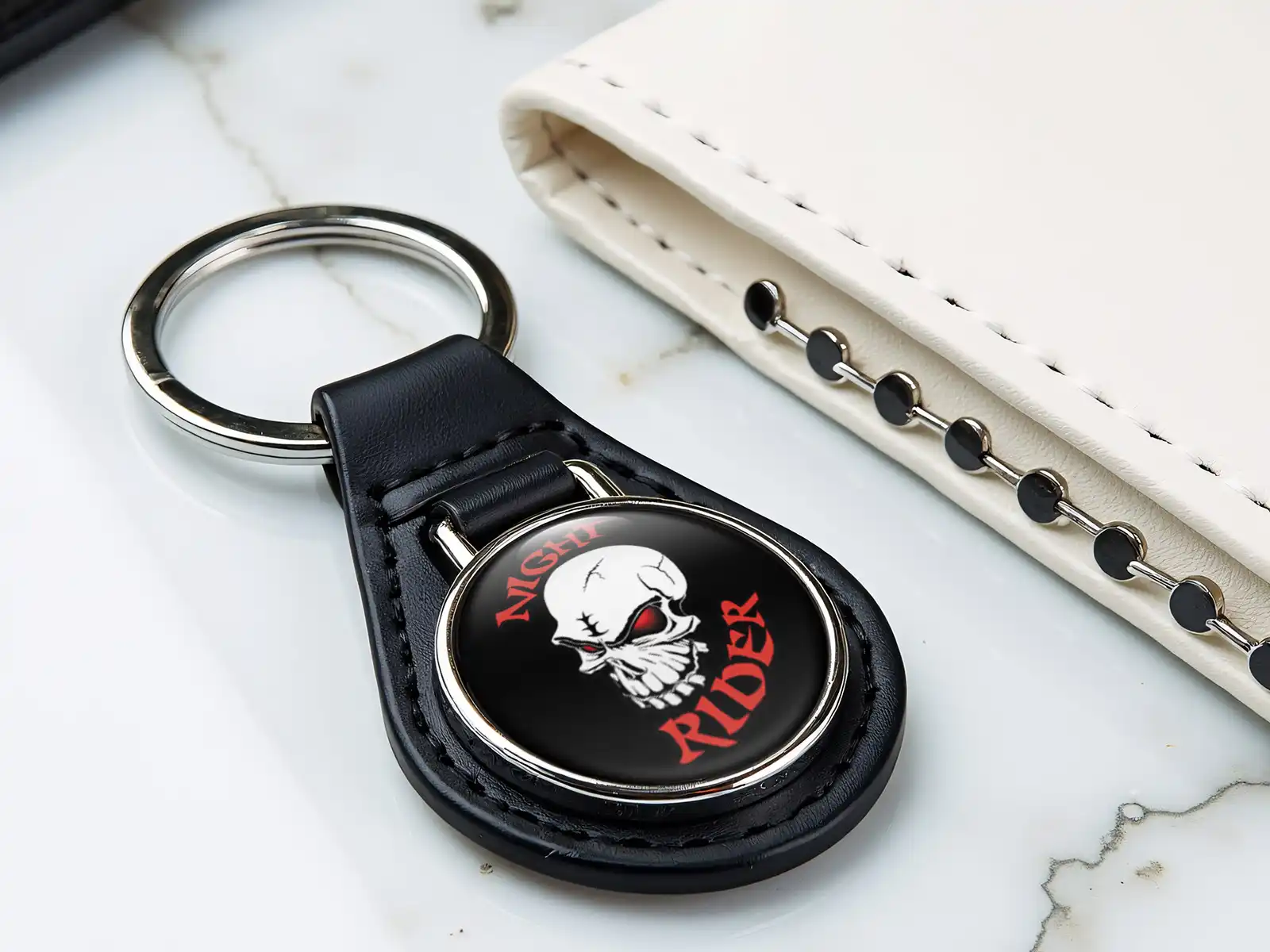 Custom Leather Keychains High-End Material Style